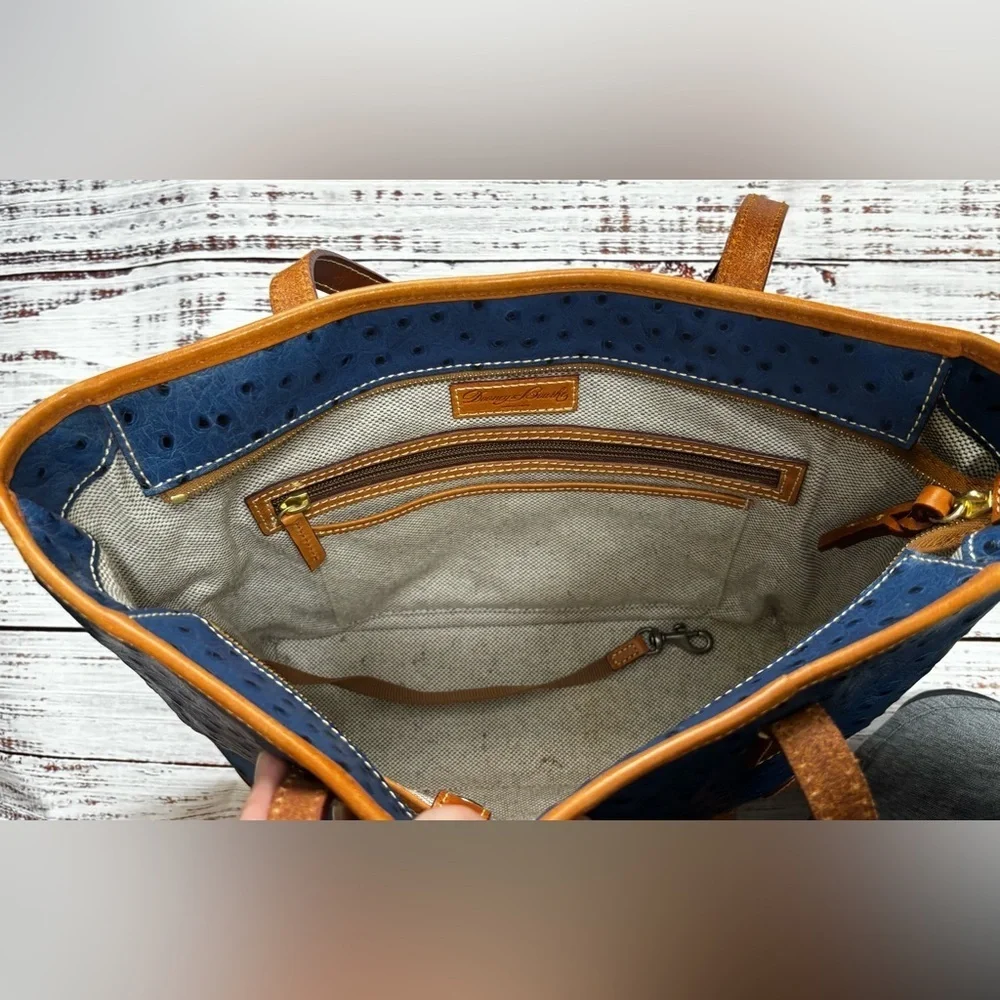 Women’s Dooney & Bourke Ostrich Charleston Shopper Bag - Picture 9 of 11